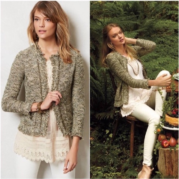 Anthropologie Angel of the North sweater jacket S - Picture 2 of 7